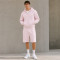 Custom Tracksuit Set in Pastel Pink Zip Hoodie