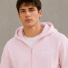 Custom Tracksuit Set in Pastel Pink Zip Hoodie