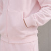 Custom Tracksuit Set in Pastel Pink Zip Hoodie