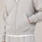 Custom Tracksuit Set in Grey Zip Hoodie Shorts