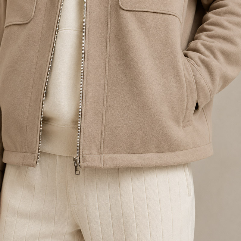 Detail image of jacket lining