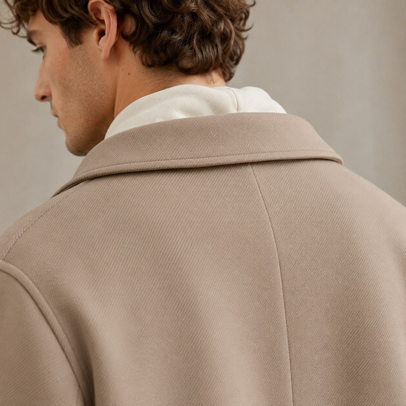 Green retro jacket model display