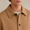 Custom Work Jacket in Camel Brushed Twill