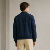 Custom Bomber Jacket in Navy Woven Fabric