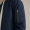 Custom Bomber Jacket in Navy Woven Fabric