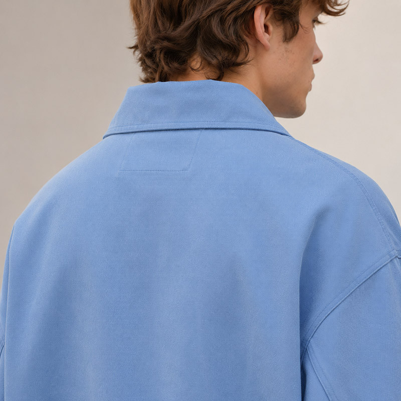 Green retro jacket model display