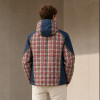 Custom Zip Up Jackets in Blue Plaid Fabric