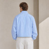 Custom Striped Wind Jacket in Light Blue