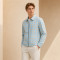 Custom Jacket in Light Blue Windowpane Check