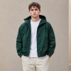 Custom Windbreaker Jacket in Dark Green Nylon