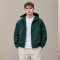 Custom Windbreaker Jacket in Dark Green Nylon