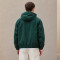 Custom Windbreaker Jacket in Dark Green Nylon