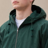 Custom Windbreaker Jacket in Dark Green Nylon