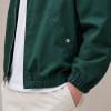 Custom Windbreaker Jacket in Dark Green Nylon