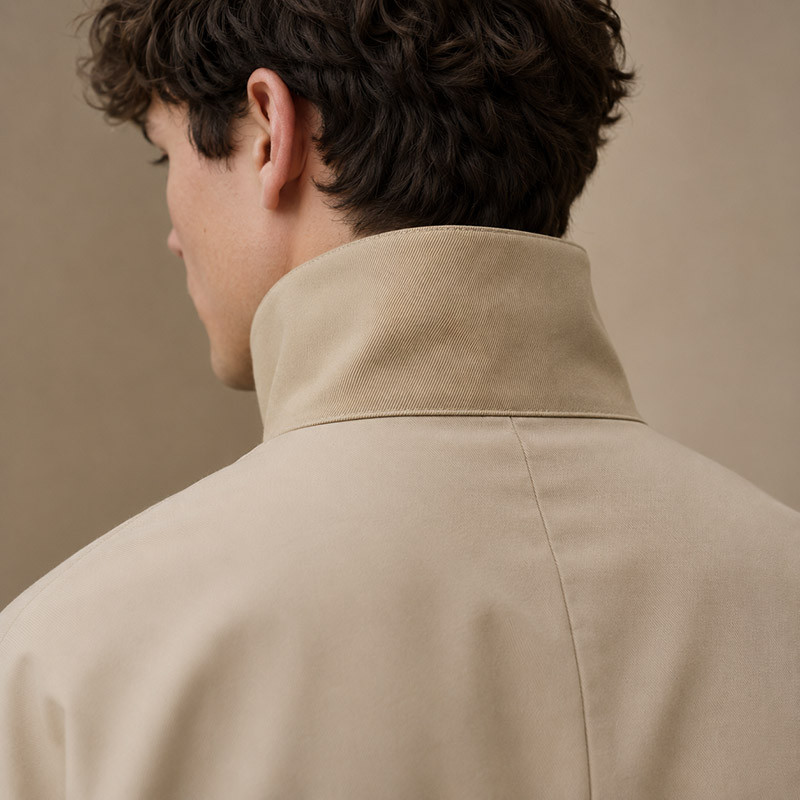 Green retro jacket model display