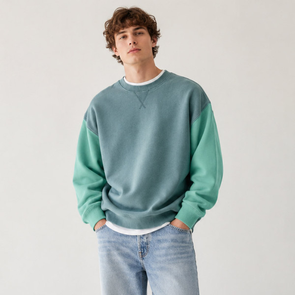 Custom Hoodies and Sweatshirts | Colorblock Crewneck