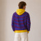 Custom Zip Up Hoodies Manufacturer | Striped Colorblock