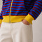 Custom Zip Up Hoodies Manufacturer | Striped Colorblock