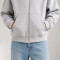 Custom Zip Up Hoodies Manufacturer | Heather Grey