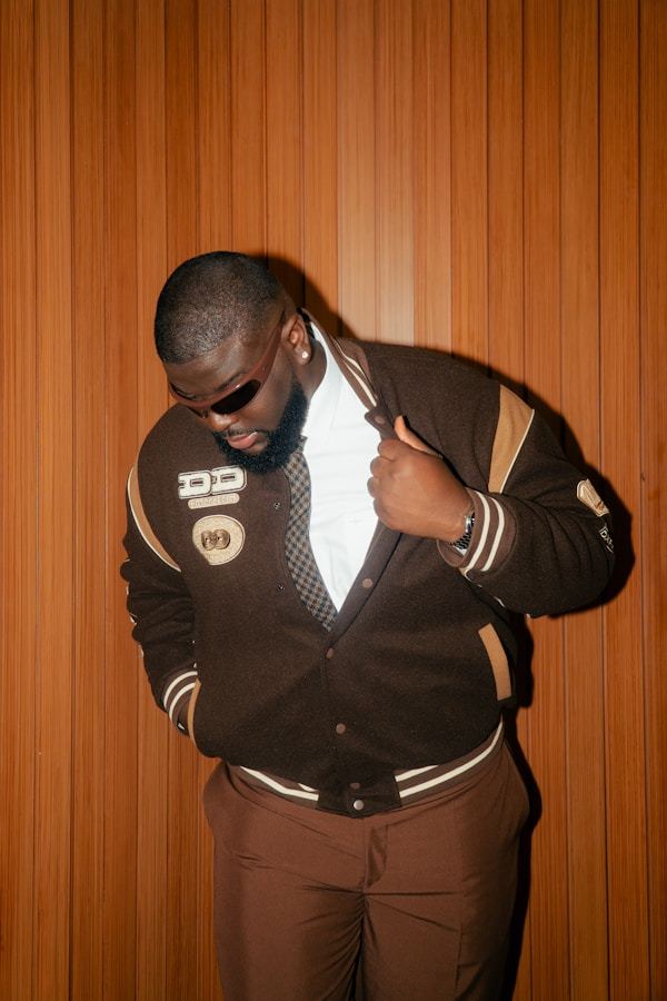 Custom varsity jacket Melton wool leather sleeves