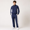 Custom Navy Color Block Stand Collar Tracksuit Set Nylon