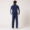 Custom Navy Color Block Stand Collar Tracksuit Set Nylon