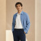 Custom Denim Shirt Jacket OEM Private Label Men Zip-Up