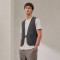 Custom Utility Vest OEM Dark Grey Buckle Closure Workwear