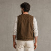 Custom Safari Vest OEM Olive Brown Button-Front Cargo