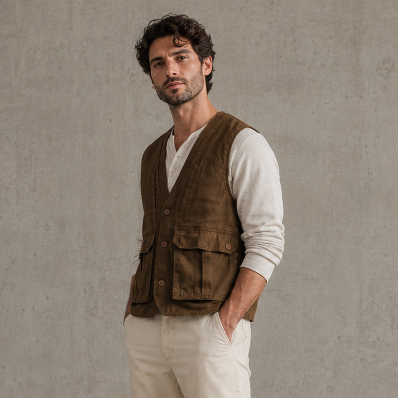 Detail of Custom Safari Cargo Vest