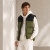Custom Puffer Vest OEM Colorblock Down Alternative Zip-Up