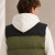 Custom Puffer Vest OEM Colorblock Down Alternative Zip-Up