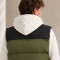 Custom Puffer Vest OEM Colorblock Down Alternative Zip-Up