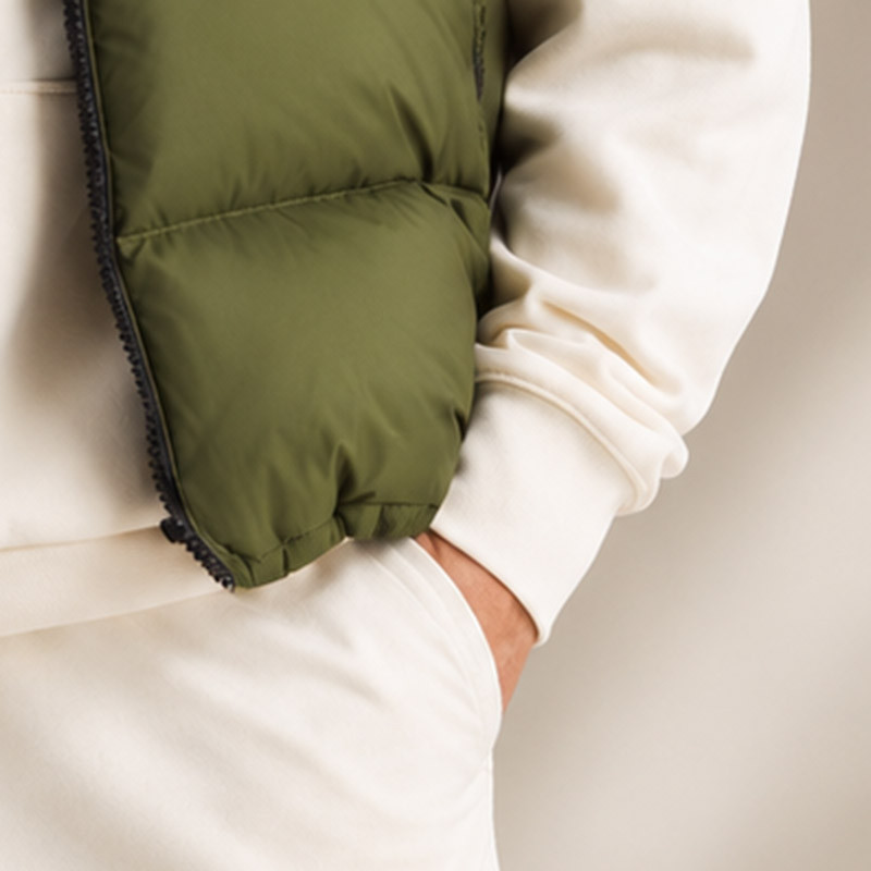 Detail of Custom Colorblock Puffer Vest