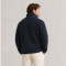 Custom Sherpa Jacket OEM Navy Blue Black Contrast Pocket Zip