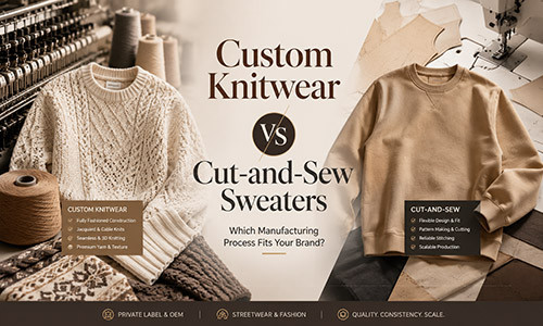 Custom Knitwear vs Cut-and-Sew Sweaters: Which Manufacturing Process Fits Your Brand?