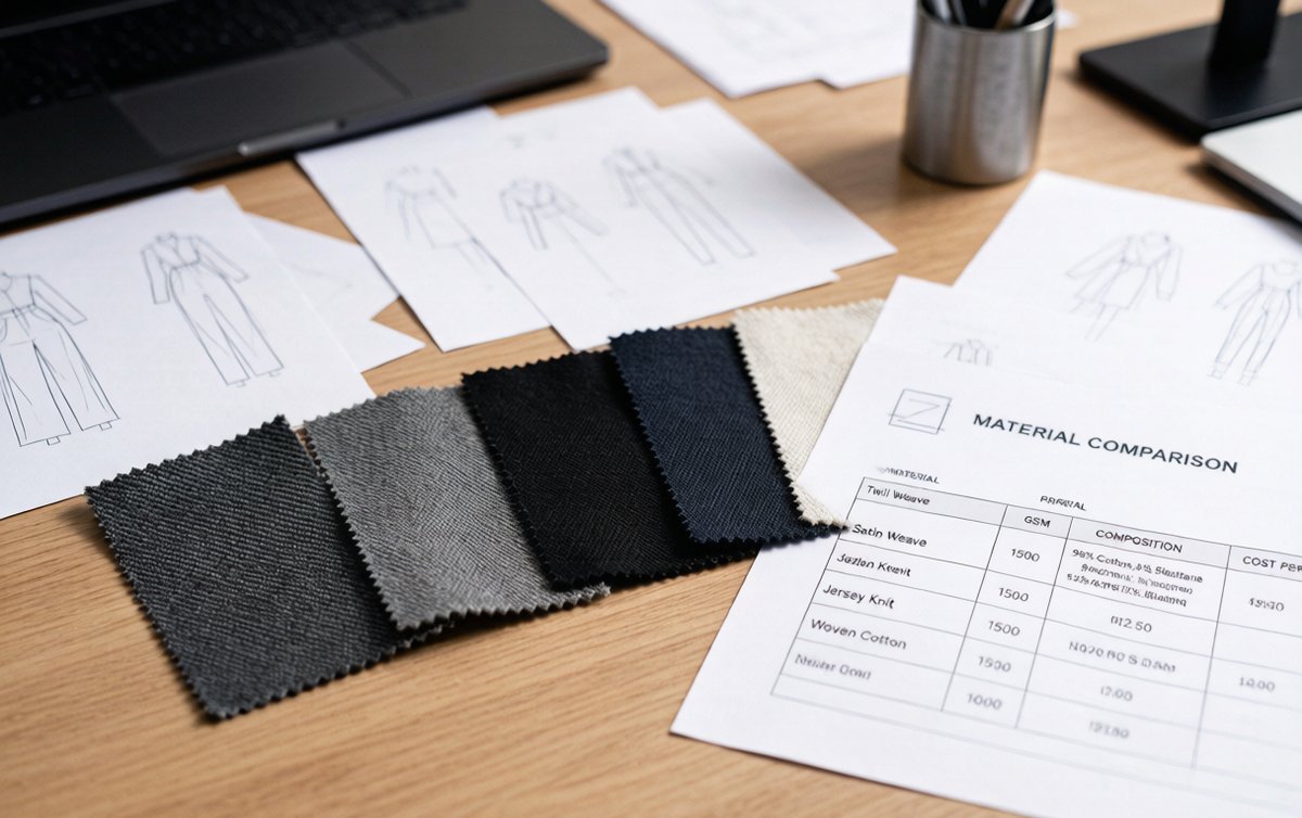 material comparison worksheet