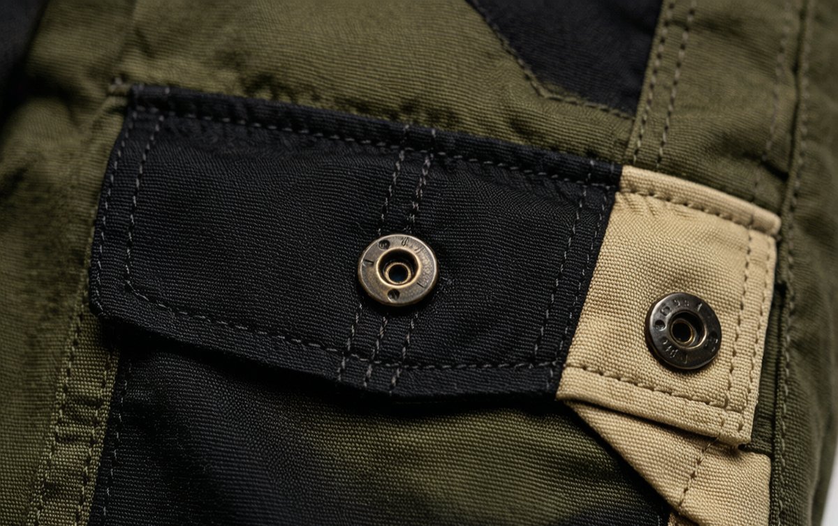 cargo pants pocket construction detail