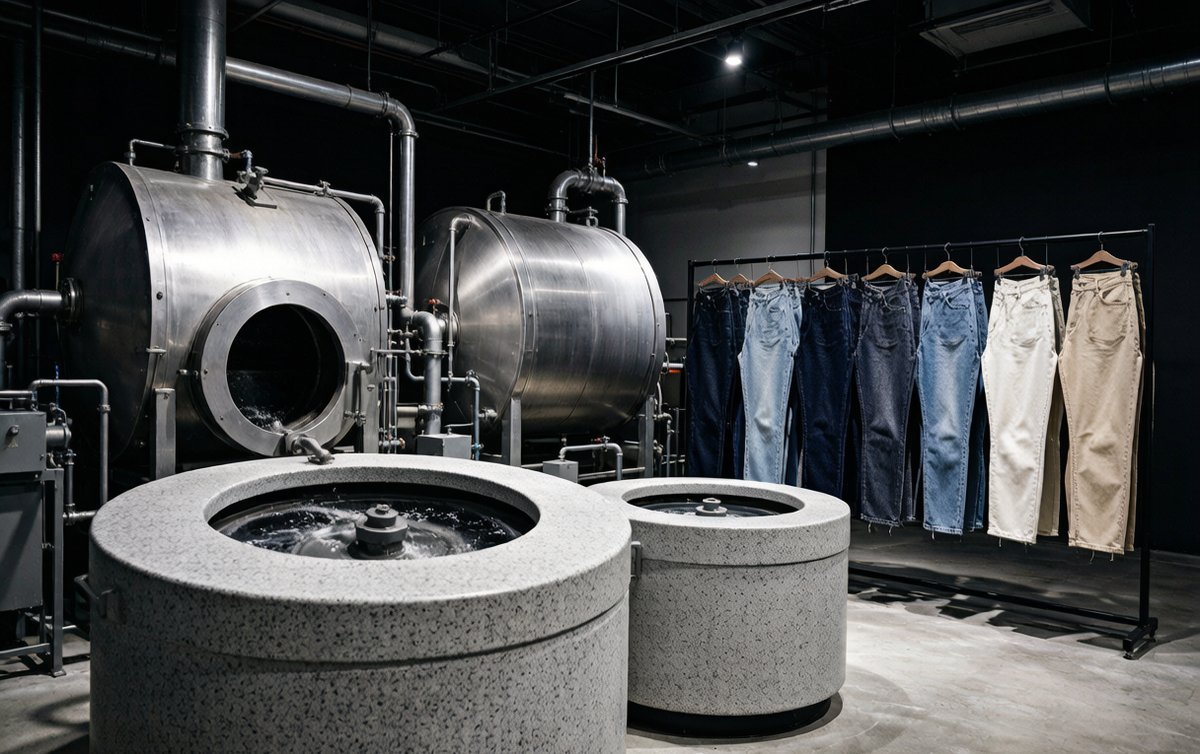 denim washing and finishing facility