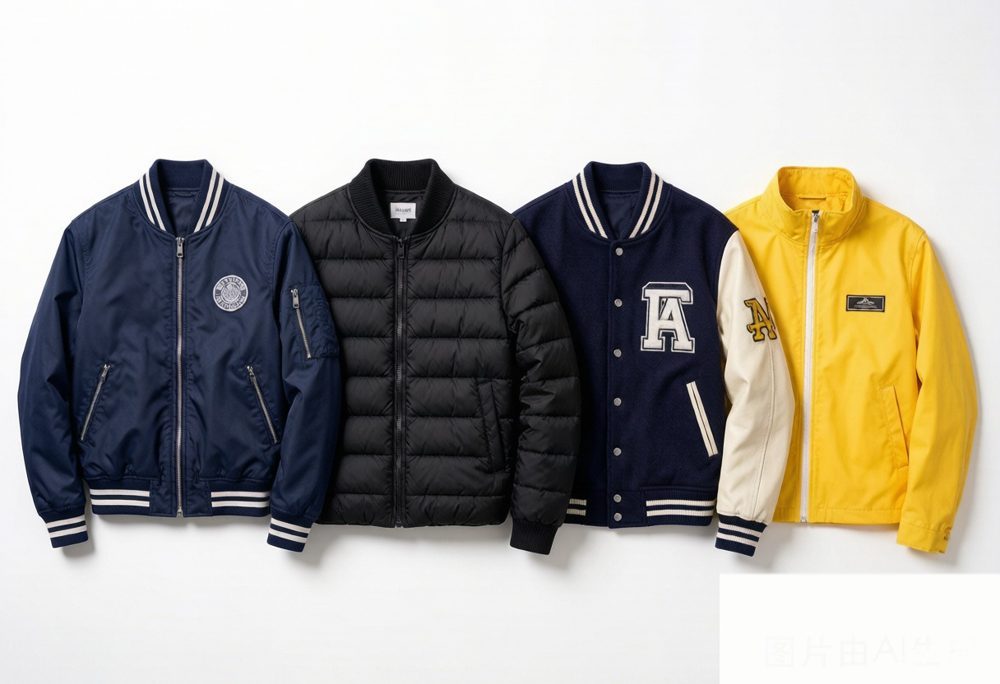 Custom Outerwear Manufacturing: Bomber vs Puffer vs Varsity vs Rain Jackets