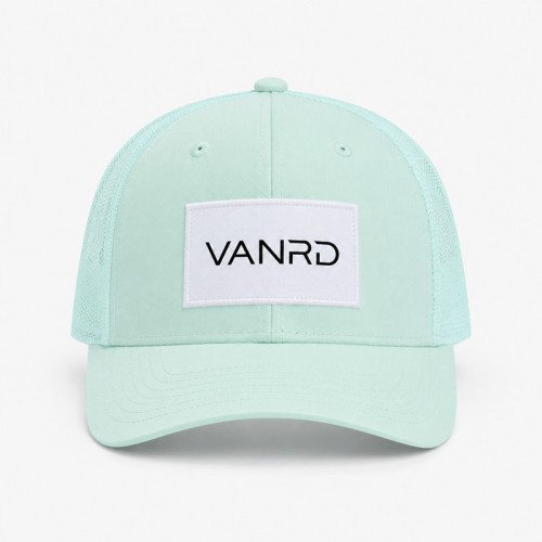 Custom Embroidered Baseball Cap With Red & Blue Logo Patch