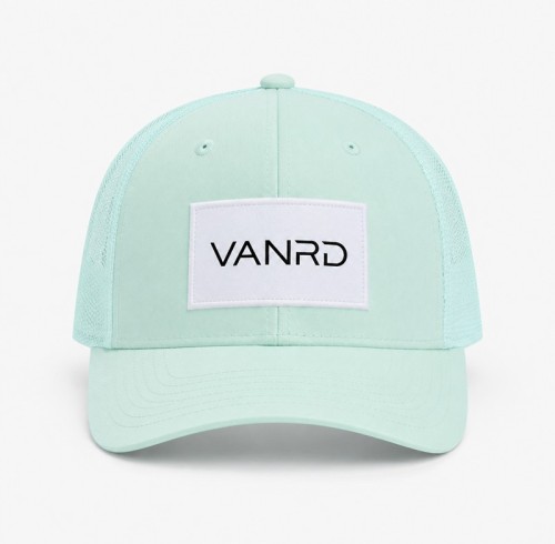 Custom Embroidered Baseball Cap With Red & Blue Logo Patch