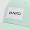 Custom Embroidered Baseball Cap With Red & Blue Logo Patch