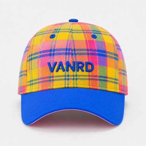 Custom White Baseball Cap With Blue & Green Logo Embroidery