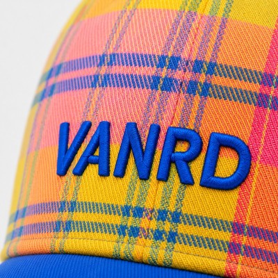 Custom White Baseball Cap With Blue & Green Logo Embroidery
