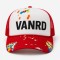 Custom Blue Baseball Cap With White Logo Embroidery