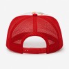 Custom Blue Baseball Cap With White Logo Embroidery