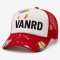 Custom Blue Baseball Cap With White Logo Embroidery