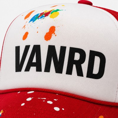 Custom Blue Baseball Cap With White Logo Embroidery