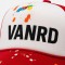 Custom Blue Baseball Cap With White Logo Embroidery